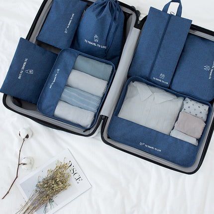 Travel Storage Bag Cationic Seven-Piece Clothing Storage Set Large Capacity Portable Storage Bag Clothes