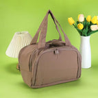 Premium four-compartment makeup bag [khaki] / 31*19*21