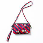 Red and blue stripes + crossbody