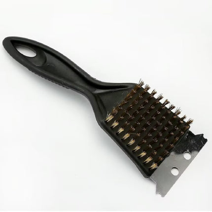 Cross-Border Stainless Steel Wire Barbecue Brush Outdoor Bbq Cleaning Grill Brush Barbecue Grill Grill Cleaning Brush Bird Cage Brush