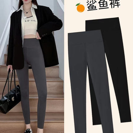 Source Shark Pants Women's Velvet Outerwear Summer High Waist Slim Fit Slimming Thickened Leggings Fitness Yoga Delivery