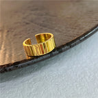 1301 gold vertical stripe wide opening adjustable