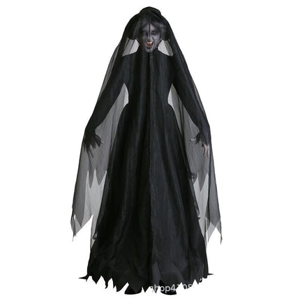 Cross-border supply Halloween party horror ghost vampire black wedding dress ghost bride cos role play costume
