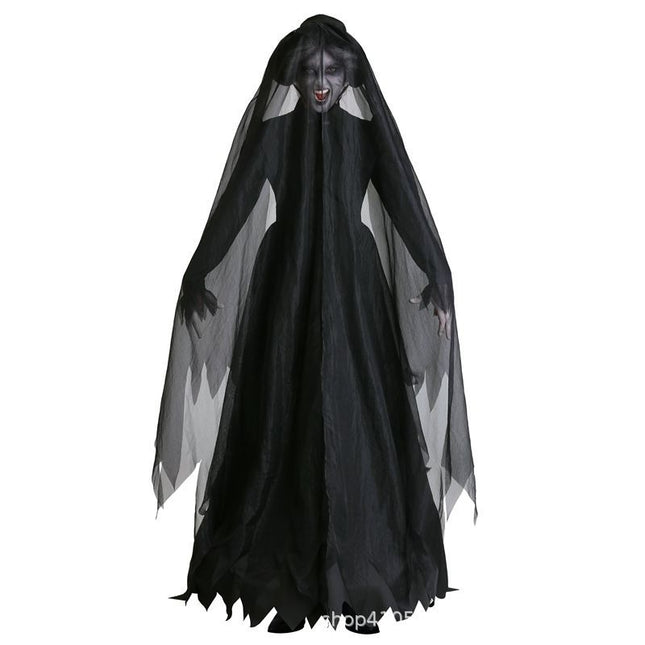 Cross-border supply Halloween party horror ghost vampire black wedding dress ghost bride cos role play costume