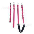 Rose red three-piece silver buckle set / A562
