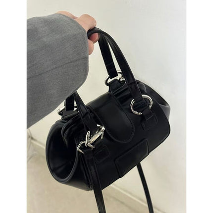 Niche Chocolate Retro Metal Buckle Mini Handbag for Women 2026 New Style Simple Versatile Shoulder Crossbody Bag