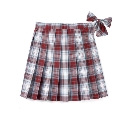 Underwear Safety Lining Anti-Exposure Plaid Pleated Skirt Short Skirt High Waist Skirt School Uniform Class Uniform Garden Uniform Uniform Work Clothes