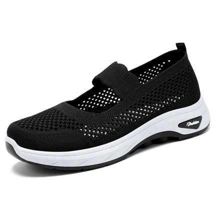 Shoes Women's Summer New Breathable Casual Shoes Hollow Soft Sole Cave Shoes Outer Wear Slip-on Old Beijing Cloth Shoes Women