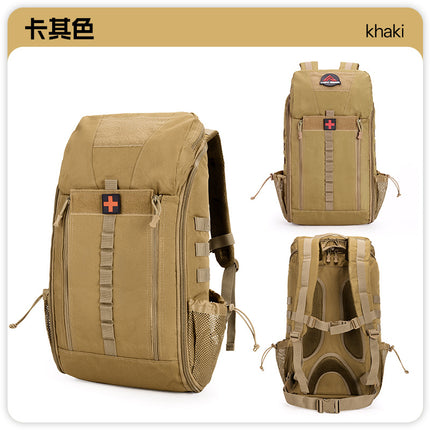 Tactical bag medical bag outdoor riding mountaineering fire emergency supplies bag multifunctional wear-resistant Oxford cloth backpack
