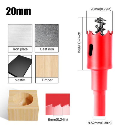 M42 bimetal hole opener woodworking iron pipe aluminum gypsum board drill hole opener PV woodworking suit