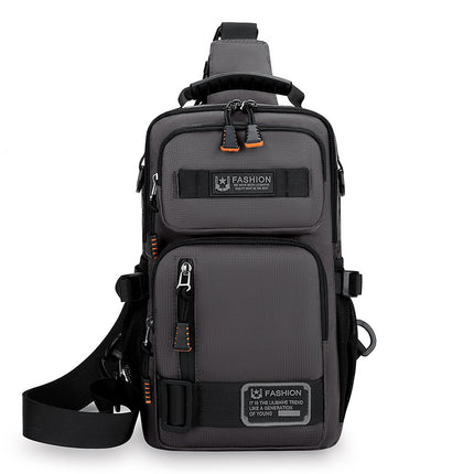 Cross-Border New Fashion Chest Bag Large Capacity Travel Sports Shoulder Crossbody Bag Outdoor Sports Multifunctional Small Backpack