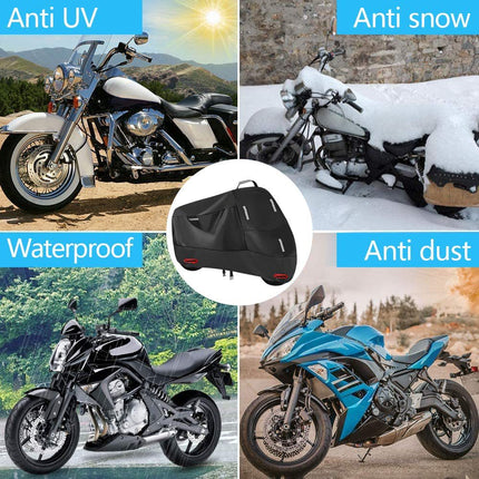 Cross-border 210D motorcycle dust cover Amazon rain-proof sun-proof snow-proof dust-proof reflective strip bicycle
