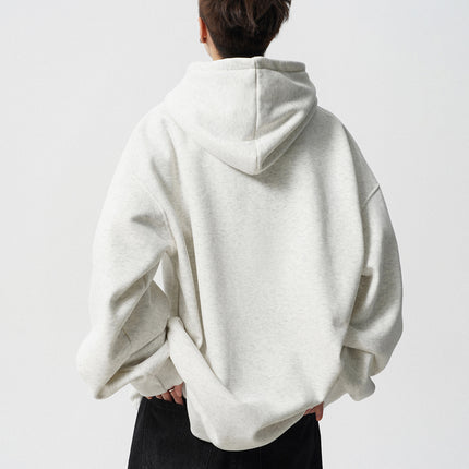 American-style Heavy Hooded Sweater Men's Autumn Fashion Brand Casual Couple Hoodie High Street All-match Embroidered Loose Jacket