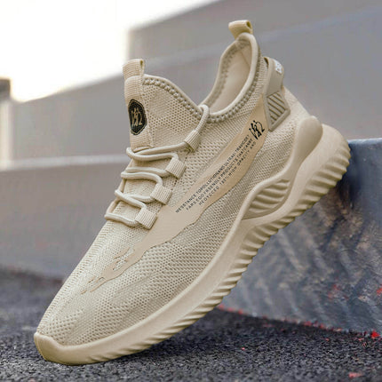 Putian Coconut Men's Shoes Summer Sports Mesh Shoes Men's Flying Weaving Mesh Surface Running Casual Black Torre Trendy Shoes