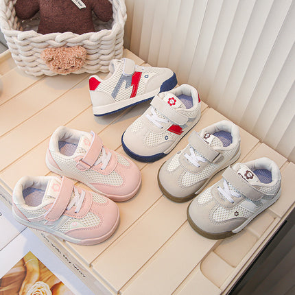 Baby Shoes Summer Mesh Shoes 0-3 Years Old Baby Soft-Soled Non-Slip Toddler Shoes Small and Medium-Sized Boys and Girls Mesh Breathable Shoes