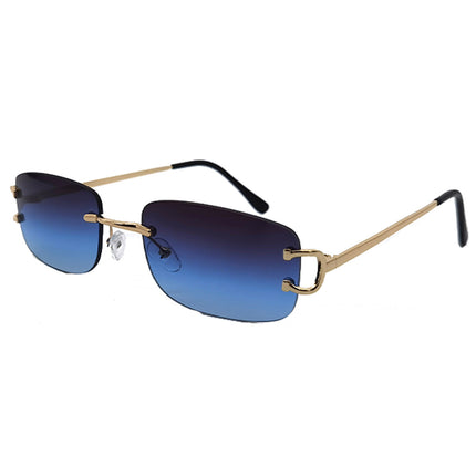 8120 Square Frameless Cut-edge Sunglasses Women's European and American Fashion INS Style Street Tide Sunglasses Personalized Small Glasses