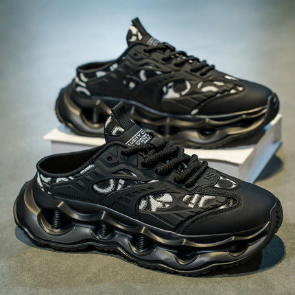 Men's Shoes 2026 New Spring Breathable Trendy Sports Casual Running Shoes for Teenagers Shock-Absorbing Height-Increasing Dad Sneakers