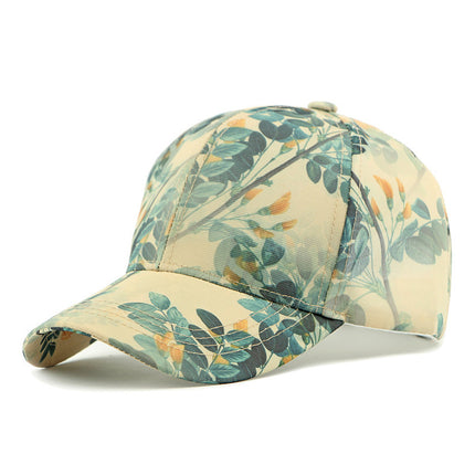 Women's Spring and Summer Sun Protection Visor Hat, Fashionable Ripped Graffiti Print Letter Baseball Cap, Men's Hard Brim Cap