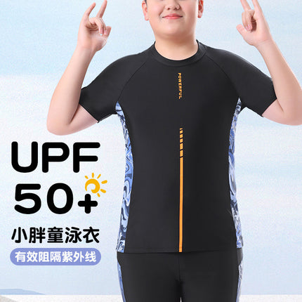 Boys' suit Swimsuit Boys' Teenagers Split Size Swimsuit Chubby Children Chubby Children Sunscreen Swimsuit