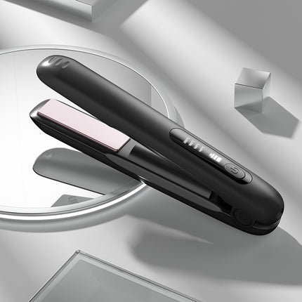USB rechargeable wireless hair straightener straight curling iron dual-purpose curling iron portable straight plate splint hair straightener