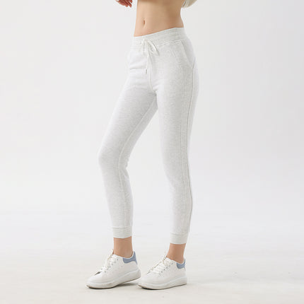 Yoga Pants Winter Women's Warm Camping fleece-lined Sweater Pants Drawstring Sports Cotton Outdoor Fitness Pants