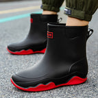 black and red single-layer shoes / 43