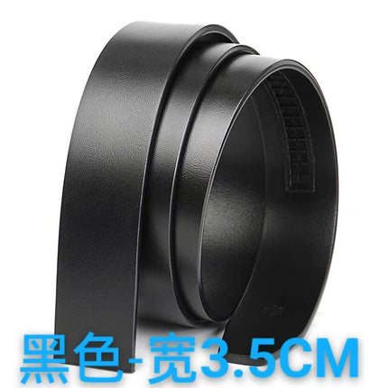 Kangaroo High-grade Top-layer Pure Cowhide 3.5 Belt Genuine Leather Non-head Automatic Buckle Non-sandwich Belt Men's Trousers Belt