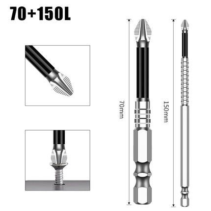 K5 Anti-Slip Bit S2 Magnetic 5A Black Anti-Slip Cross Bit Hand Electric Drill Electric Screwdriver High Hardness