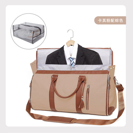 Foreign trade new ladies folding suit travel bag multi-functional storage bag large capacity large PU hand luggage bag