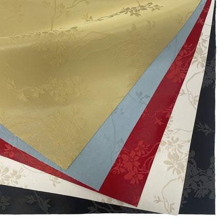 Chinese-style mercerized PU leather antique national fashion elegant plum blossom pattern clothing luggage leather clothing leather pants children's clothing PU fabric