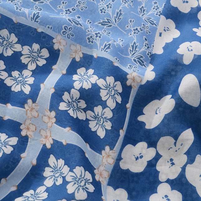 Japanese New Artistic Color Split Travel Sunscreen Beach Towel Printed Cotton and Linen Hand Scarf Tassel Scarf Large Scarf