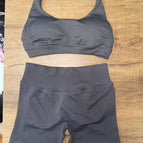 Shark gray bra and shorts set / Xs (european size is too large)