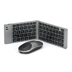 66 key gray keyboard mouse suit -2.4G dual bluetooth-charging version
