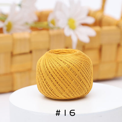 No. 10 Lace Thread Micro Hook Shuttle Weaving Handmade DIY Miniature Doll Fine Wool Crochet Ball 20g Wholesale
