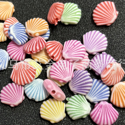 Plastic Washed Marine Series Shell Starfish Small Fish Kids Toy Beaded Bracelet Necklace Beaded Accessories Wholesale