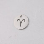Gold 12mm-with hanging ring / 1-Aries
