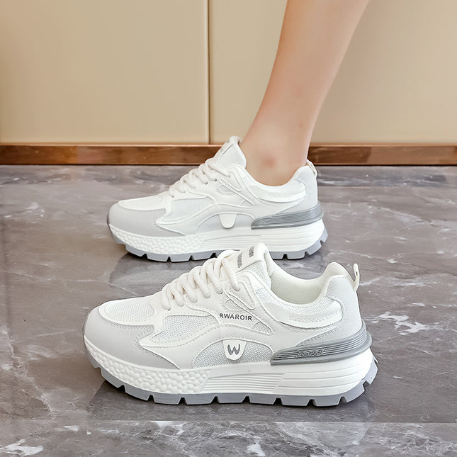 Women's Dad Sneakers That Make Feet Look Smaller, 2026 Spring New Trendy Street Style Height-Increasing Versatile Casual Sports Shoes Ad8802-1