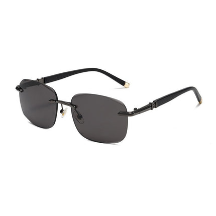 Video No. New Cut Frameless Cut Sunglasses Men's Outdoor Driving Fishing Special Sunglasses Anti-UV