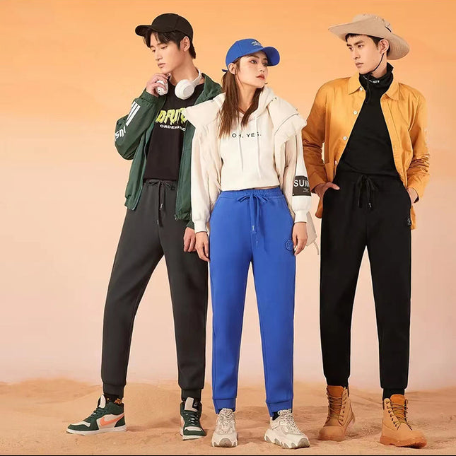 2022 Winter Korean Style New Thickened Thermal Airgel Cyclone Pants, Cold-Resistant Knee Protection Casual Pants, Leg-Lengthening and Slimming Effect