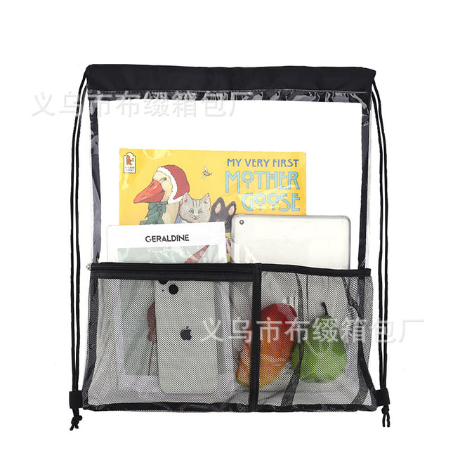 Eva Beach Bag Transparent Bundle Pocket Waterproof Large Capacity Backpack Outdoor Storage Bag Beach Swimming Clothes Storage
