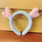 Pink antler gray headband (168.36)