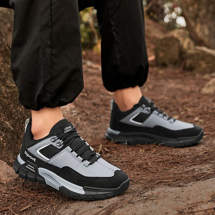 Men's Shoes 2025 Spring New Men's Non-Slip Platform Mountaineering Shoes Low-top Sports Board Shoes Trendy Casual Workwear Shoes