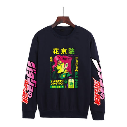 Cross-border Hot Hoodie JOJO's Wonderful Adventure Popular Printing Casual Men's and Women's Round Neck Sweater Autumn and Winter Fashion Spot