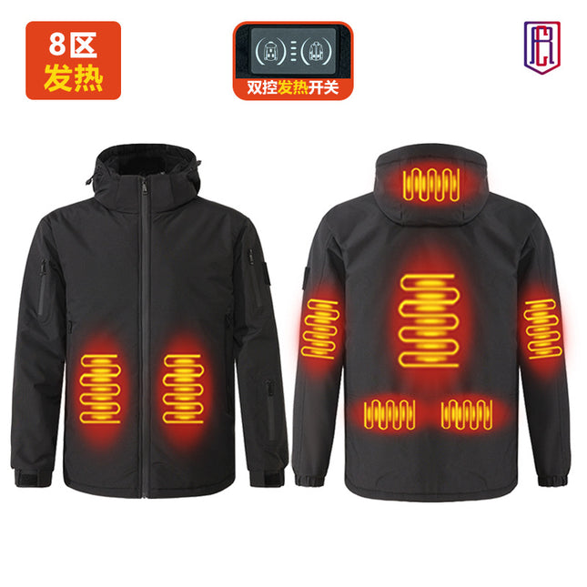 Winter intelligent new heating charging heating clothing for men and women with outdoor sports cold-proof warm charge clothing