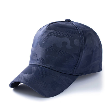 Outdoor Camouflage Deepened Large-Size Baseball Cap for Men and Women, Summer Mesh Breathable Thin Sunshade Sports Casual Cap