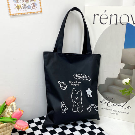 Factory wholesale 2023 new large capacity ladies shoulder handbag Oxford cloth gift bag cartoon cute