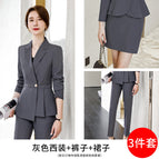 gray suit pants skirt / S