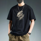 Black cotton short sleeves-2783 / S【recommendation 45-57.5kg 】