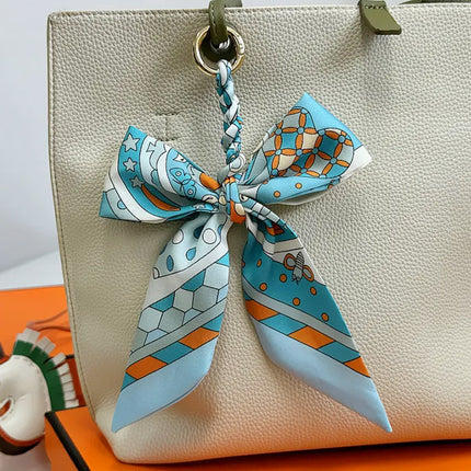 High-grade Handbag Handle Ribbon Bag Handle Handle Accessories Silk Scarf Handbag Tie Bag with Decorative Ribbon Pendant