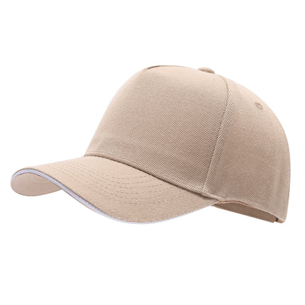 2025 New Five-Panel Green Sandwich Baseball Cap Made with Solid Color Advertising Duckbill Cap Work Cap Embroidery